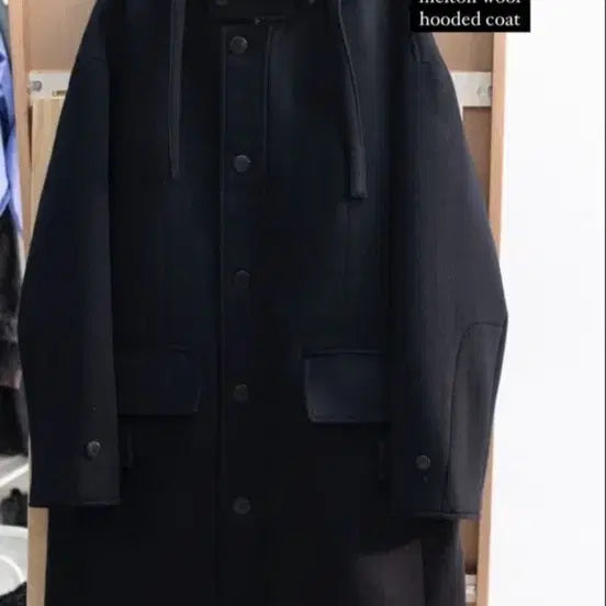 [BUNJANG] Polytelu Melton Wool Hooded Coat / [2] 폴리테루 멜튼울 후디드 코트