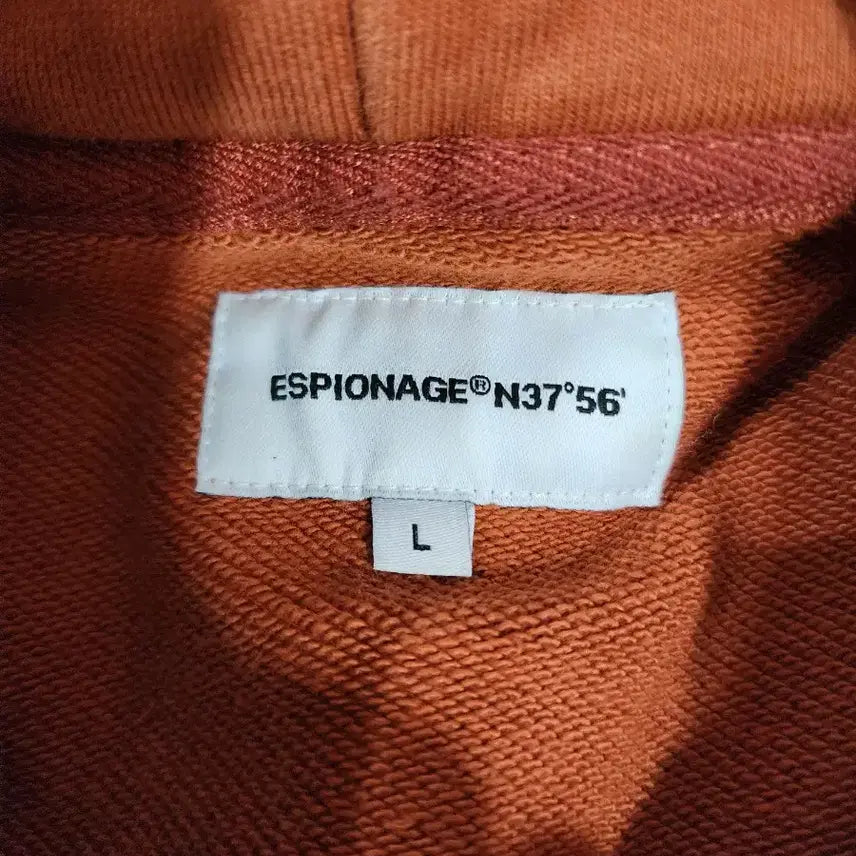 [BUNJANG] Espionage Emblem Embroidered Heavyweight Hoodie Terracotta / [L] 에스피오나지 앰블럼 자수 헤비웨이트 후드티 테라코타 3.9