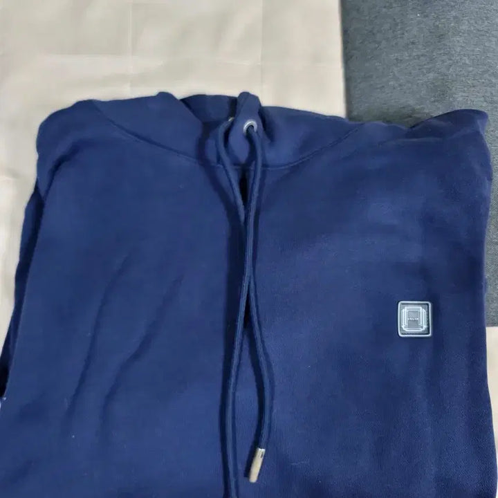 [BUNJANG] Solid Homme Back Logo Navy Hoodie Size 52 / 솔리드옴므 백로고 네이비 후드티 52사이즈