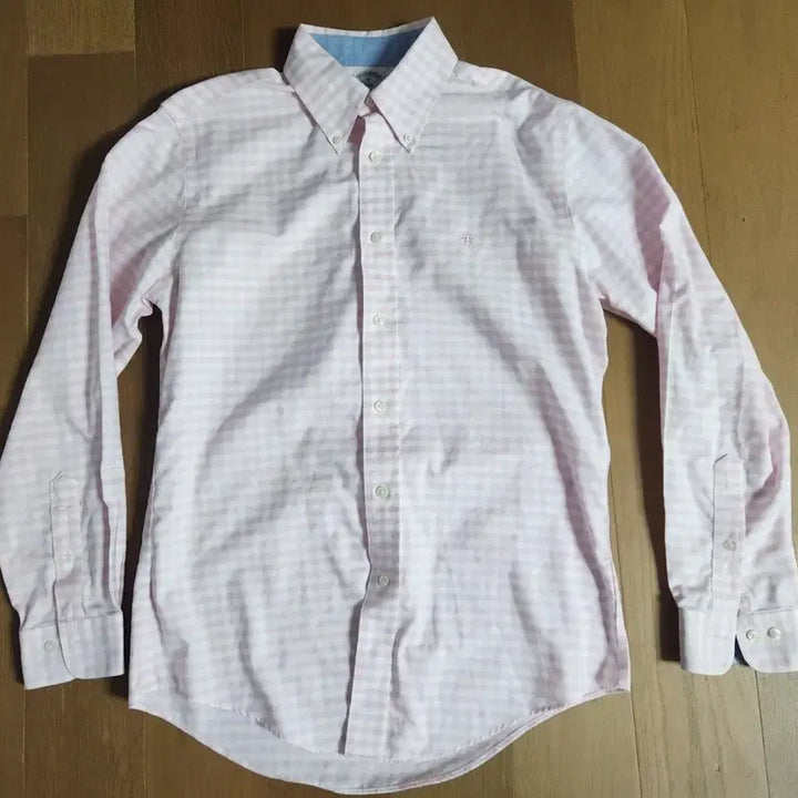 [BUNJANG] Brooks Brothers Pink Gingham Non-Iron Regent Fit Oxford Shirt (M) / 브룩스브라더스 핑크 깅엄 논아이론 리젠트핏 옥스포드셔츠(M)