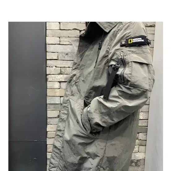 [SOLD OUT] 내셔널지오그래픽 카키색 야상 점퍼 XL