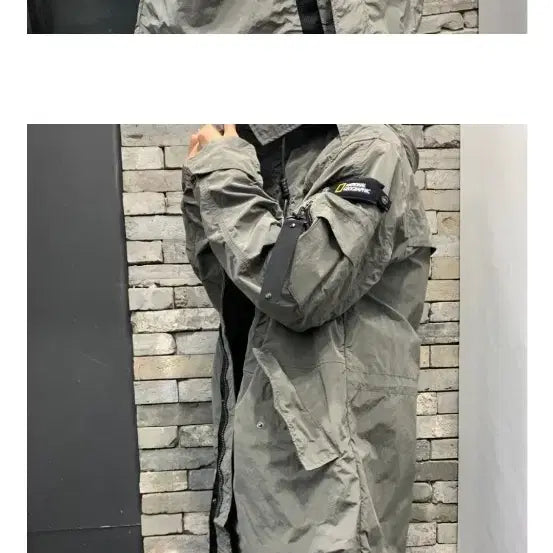 [SOLD OUT] 내셔널지오그래픽 카키색 야상 점퍼 XL