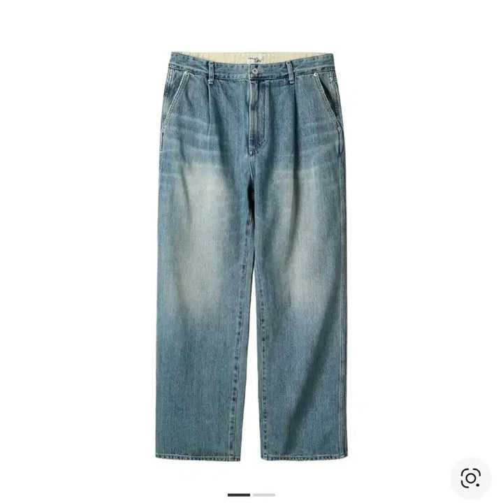 [SOLD OUT] 러프사이드 드레이프 데님 라이트블루 1