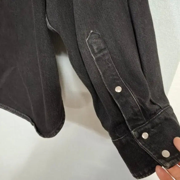 [BUNJANG] Balenciaga Oversized Denim Shirt / 정품 발렌시아가 오버핏 데님 셔츠 38(66)