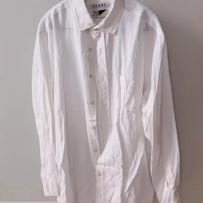 [BUNJANG] SUARE Tencel Linen Shirt White / 수아레 텐셀 린넨 셔츠 화이트