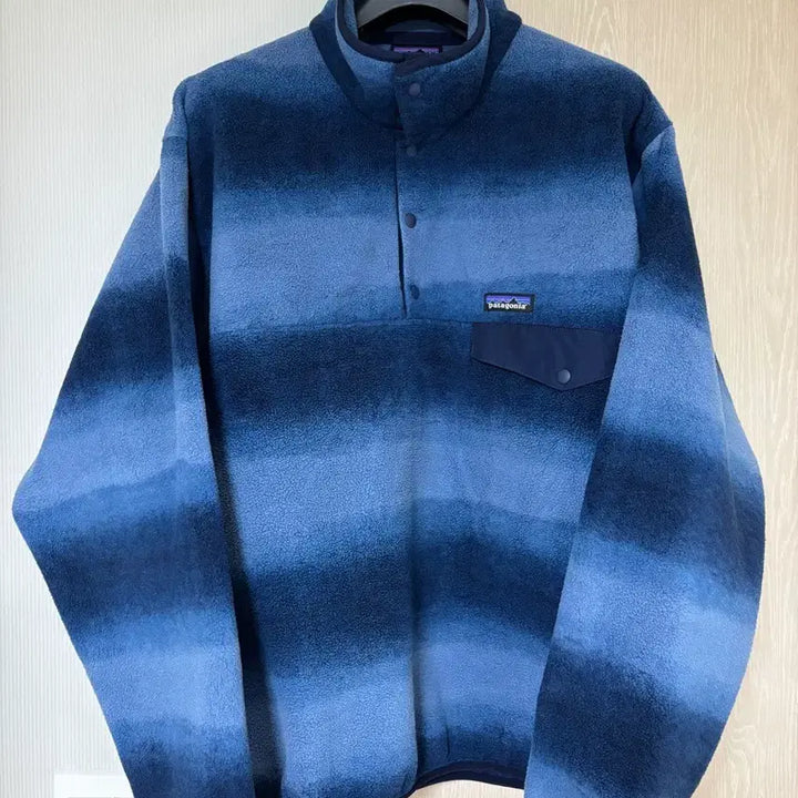 [BUNJANG] Patagonia Synchilla Fleece Blue Striped Jacket / [L] 파타고니아 신칠라 플리스 블루 스트라이프