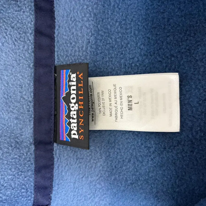 [BUNJANG] Patagonia Synchilla Fleece Blue Striped Jacket / [L] 파타고니아 신칠라 플리스 블루 스트라이프