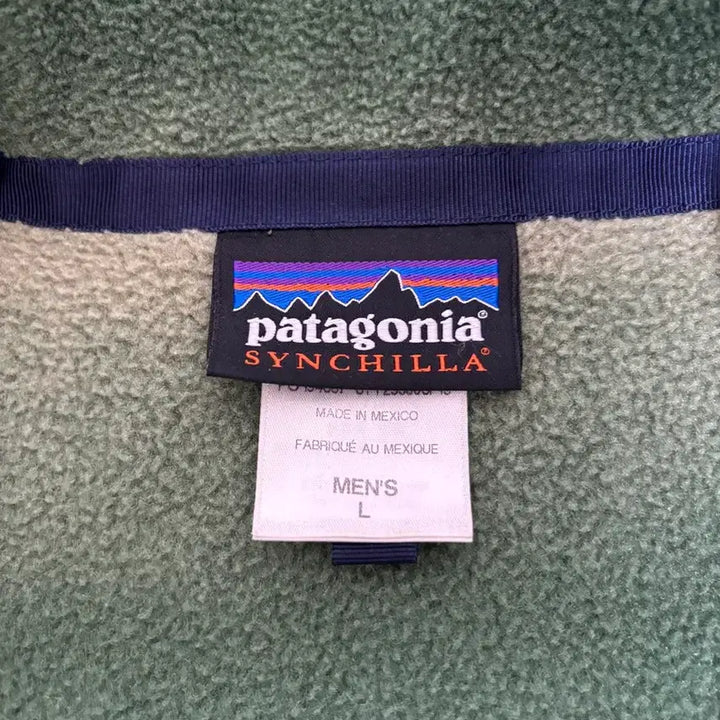 [BUNJANG] Patagonia Synchilla Fleece Green Stripe / [L] 파타고니아 신칠라 플리스 그린 스트라이프