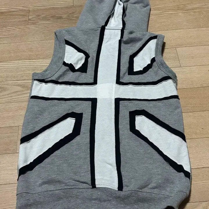 [BUNJANG] Punk Skull Hoodie Vest / 펑크 해골 후드 조끼 집업