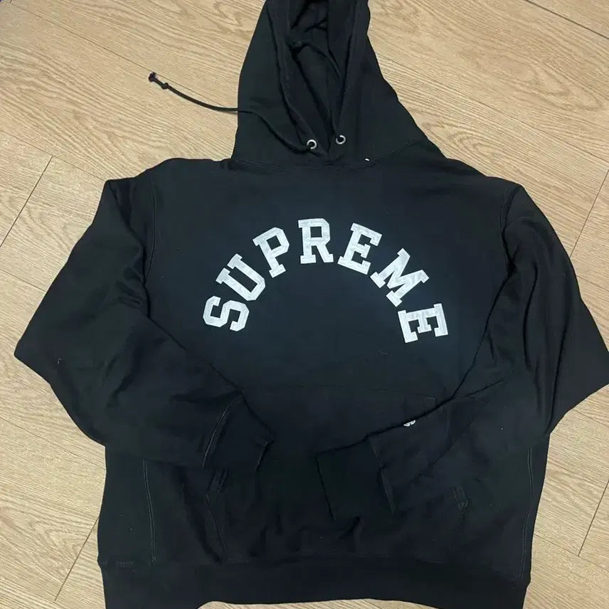 [BUNJANG] Supreme Champion Arch Logo Black Hoodie / 슈프림 챔피온 아치로고 블랙 후드