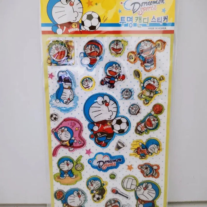 [BUNJANG] Doraemon Transparent Candy Stickers / [고전문구] 도라에몽 투명 캔디 스티커