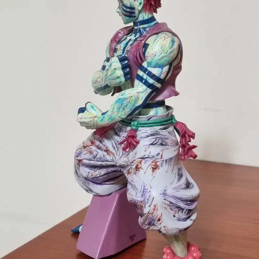 [BUNJANG] Demon Slayer Akaza Battle Damage Repainted Figure / 귀멸의 칼날 전투 데미지 아카자 리페인팅 판매