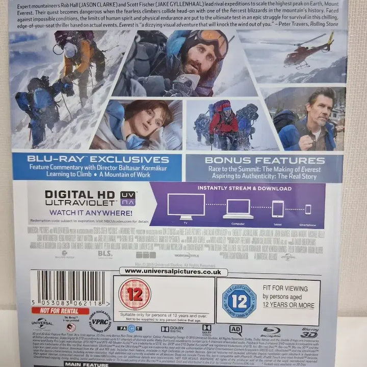 [BUNJANG] Everest 3D Blu-ray (Sealed) / 미개봉/에베레스트 블루레이 3D