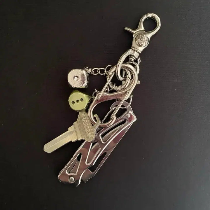 [BUNJANG] Metal Dice Keychain / 메탈 다이스 키링