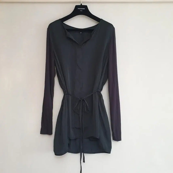 [BUNJANG] Vera Wang Simply Vera Wang Textured Block Silky Tunic Blouse Lounge Wear / VERA WANG 심플리 베라왕 텍스쳐블록 실키 튜닉 블라우스 라운지웨어
