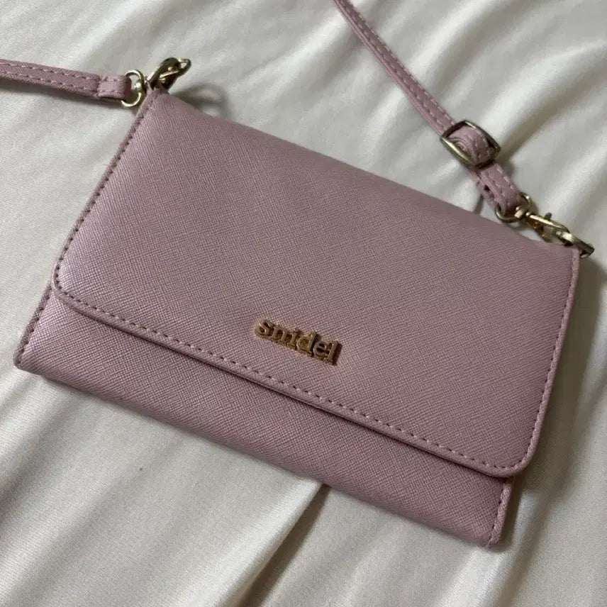 [BUNJANG] Snidel Pink Mini Crossbody Bag / 일브) 스나이델 핑크 미니 크로스백, 크로스 파우치