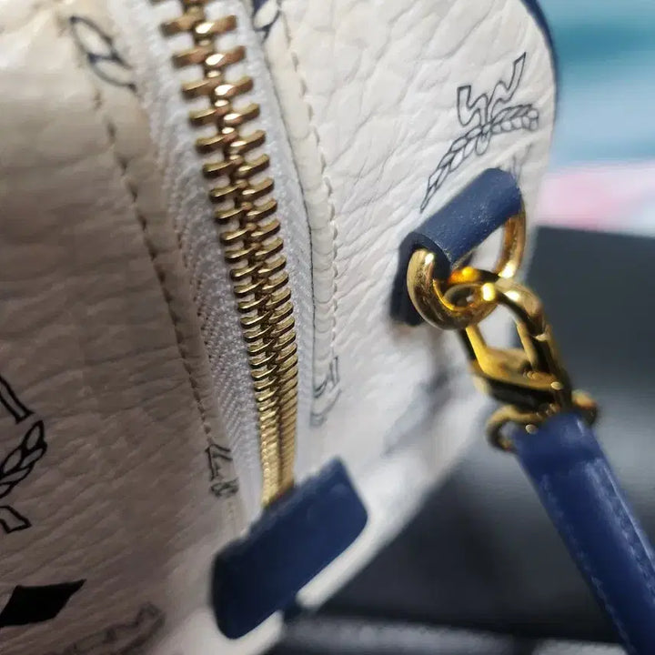[BUNJANG] MCM Genuine Leather Tote Bag White / 정품 MCM 토트백