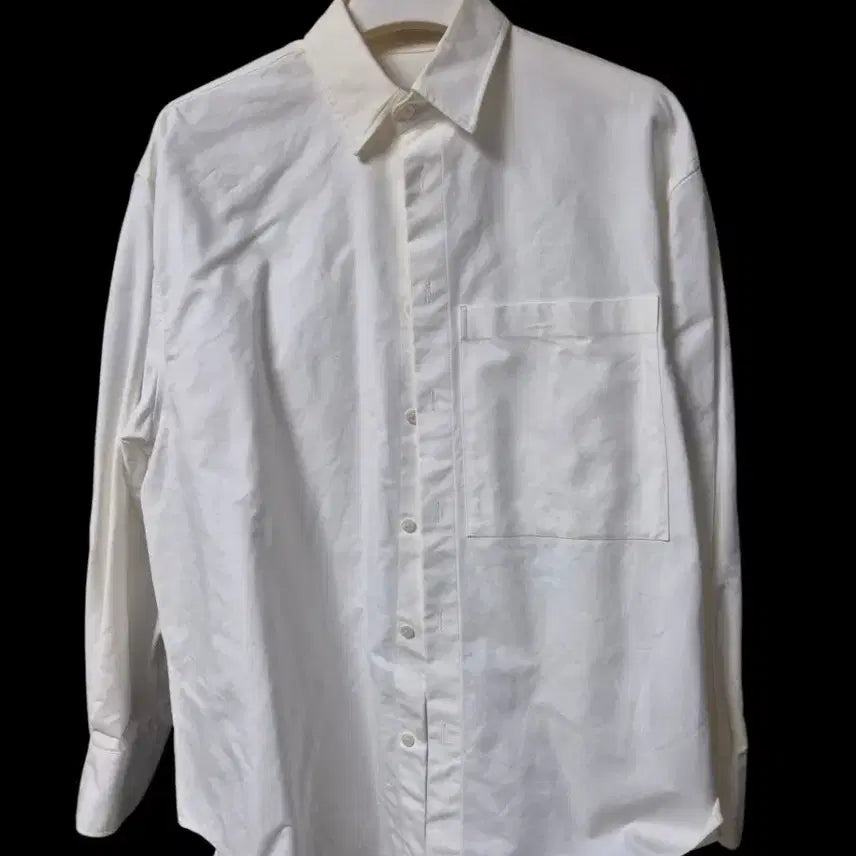 [BUNJANG] Perren White Cotton Shirt (Size 1) / 퍼렌 - 화이트 코튼 셔츠 1사이즈