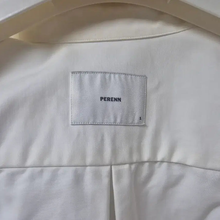 [BUNJANG] Perren White Cotton Shirt (Size 1) / 퍼렌 - 화이트 코튼 셔츠 1사이즈