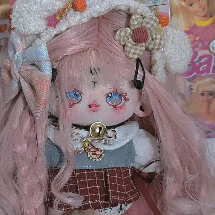 [BUNJANG] 20cm Doll Custom Wig - Heat Resistant Fiber / 무속성 라이엔/린 20cm 고열사