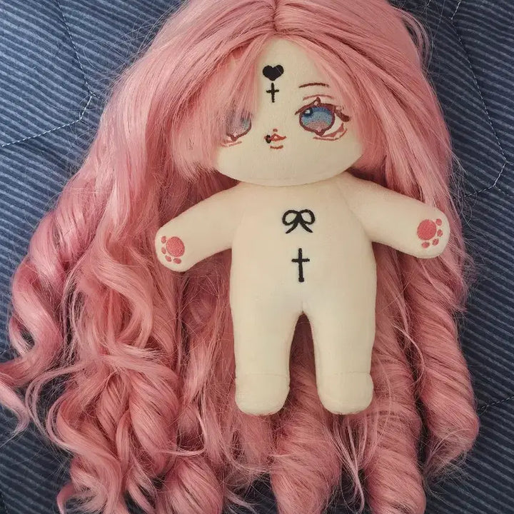 [BUNJANG] 20cm Doll Custom Wig - Heat Resistant Fiber / 무속성 라이엔/린 20cm 고열사