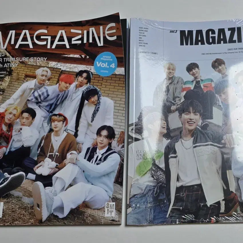 [BUNJANG] ATEEZ Magazine Vol.3 Vol.4 Bundle Set / 에이티즈 매거진 잡지 Vol.3 Vol.4 (일괄)