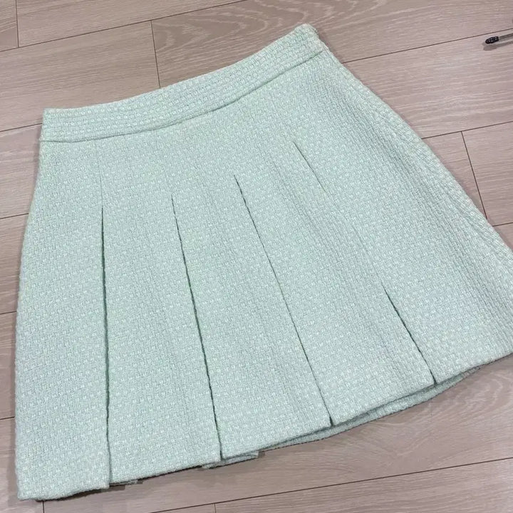 [BUNJANG] MIXXO Tweed Pleated Skirt / 미쏘 트위드 플리츠 스커트 치마