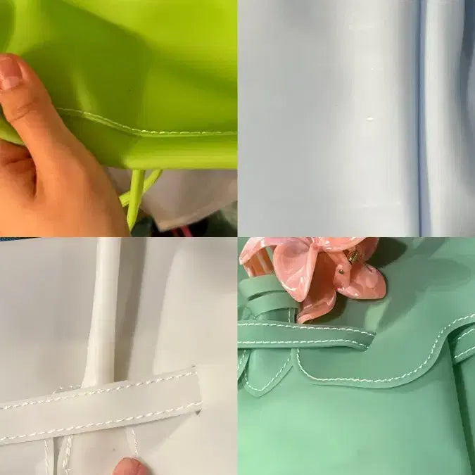 [BUNJANG] Jelly Birkin Pink L PVC Tote Bag / 젤리버킨 진핑크 L