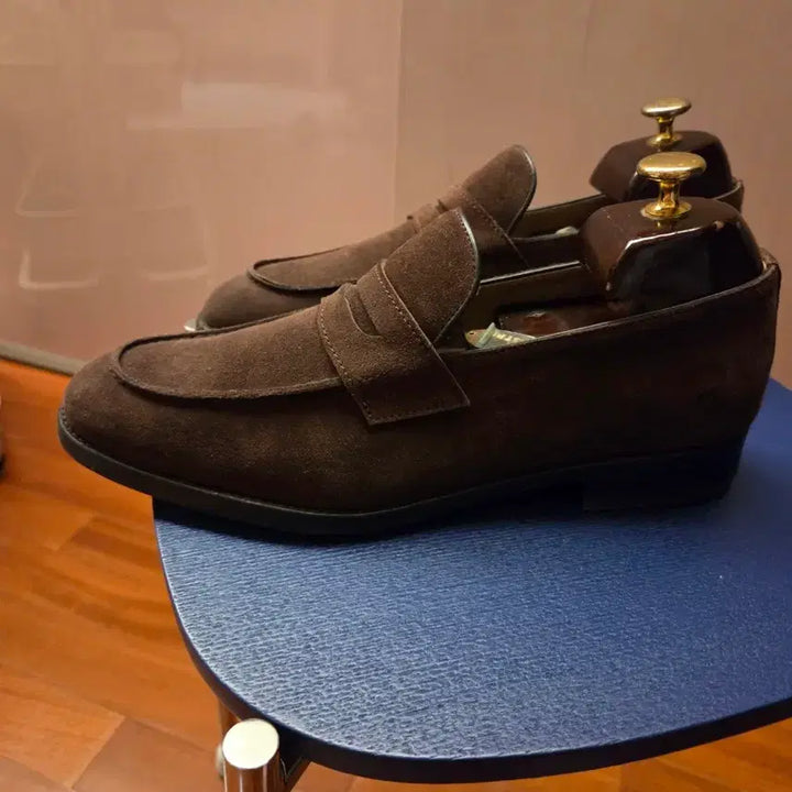 [BUNJANG] S.T. Dupont Classic Suede Loafers 260 / S.T. Dupont 클래식 스웨이드 로퍼 260