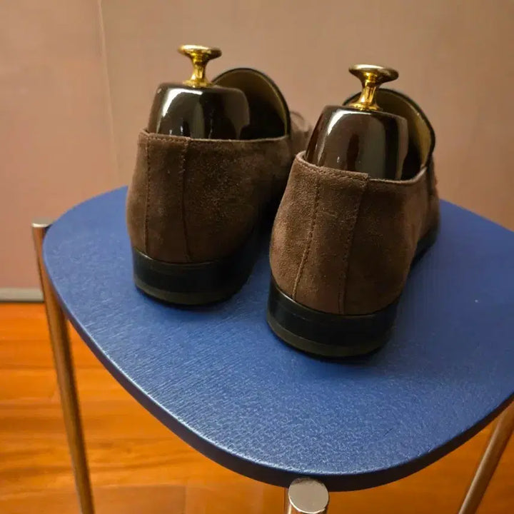 [BUNJANG] S.T. Dupont Classic Suede Loafers 260 / S.T. Dupont 클래식 스웨이드 로퍼 260