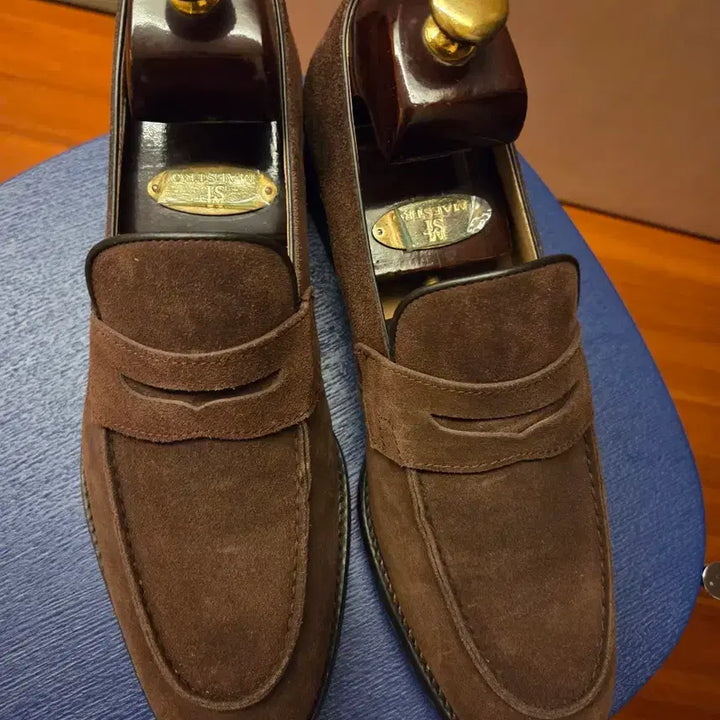 [BUNJANG] S.T. Dupont Classic Suede Loafers 260 / S.T. Dupont 클래식 스웨이드 로퍼 260
