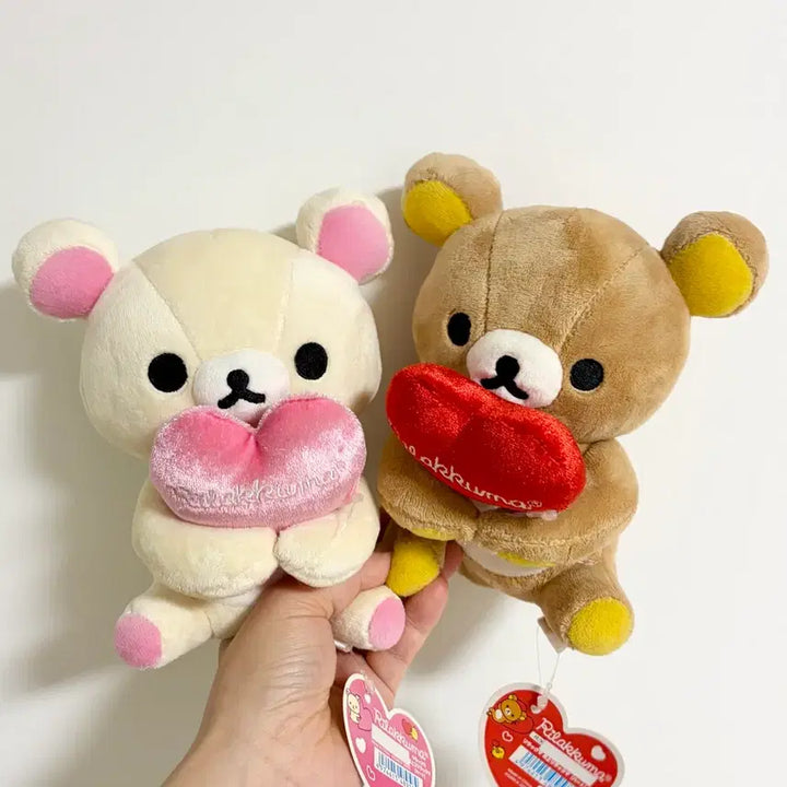 [BUNJANG] San-X Rilakkuma Korilakkuma Doll Keyring Bundle Set / 고전 산엑스 리락쿠마 코리락쿠마 인형 키링 일괄