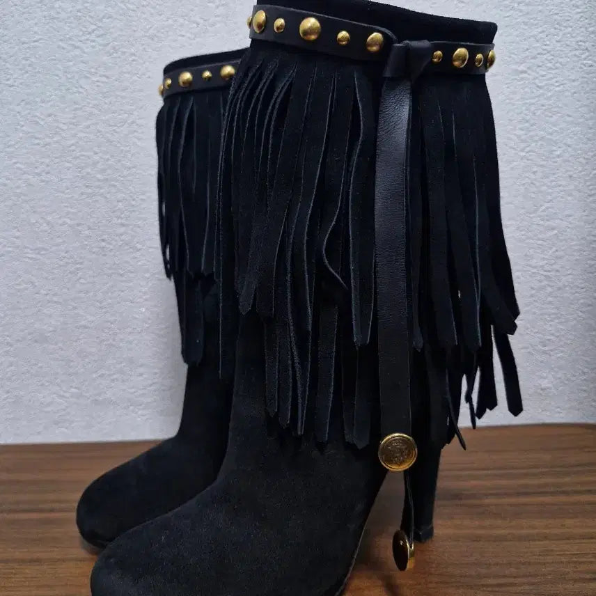 [BUNJANG] Gucci Baboushka Suede Fringe Ankle Boots / [38.5] 구찌 FW08 바부쉬카 스웨이드 프린지 앵클 부츠
