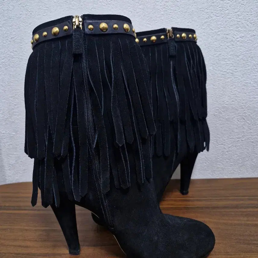 [BUNJANG] Gucci Baboushka Suede Fringe Ankle Boots / [38.5] 구찌 FW08 바부쉬카 스웨이드 프린지 앵클 부츠