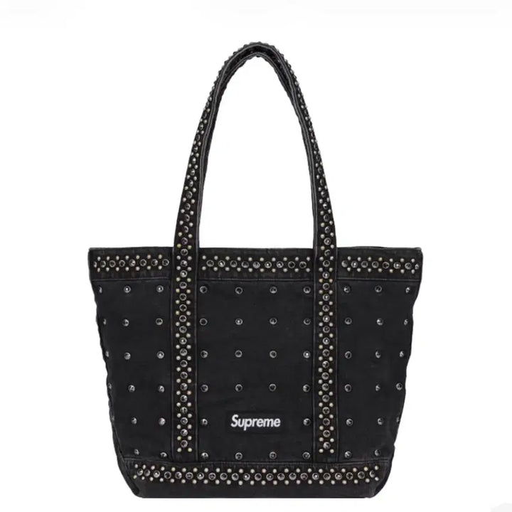 [SOLD OUT] 슈프림 x B.B. 사이먼 데님 토트백 블랙 - 25SS bb 사이먼