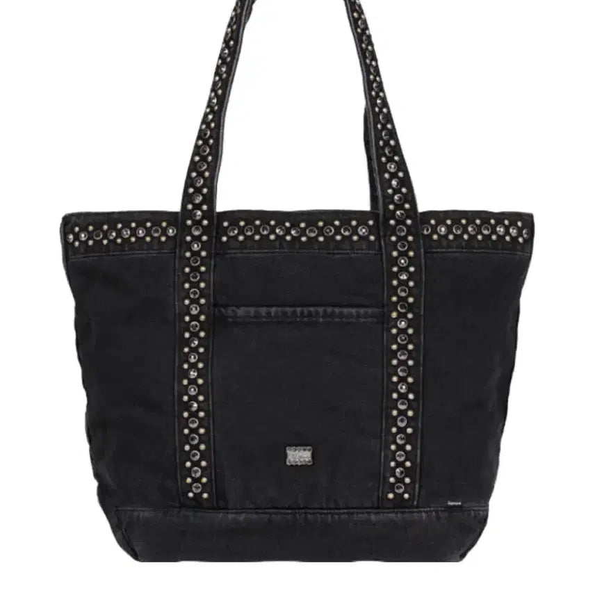 [SOLD OUT] 슈프림 x B.B. 사이먼 데님 토트백 블랙 - 25SS bb 사이먼