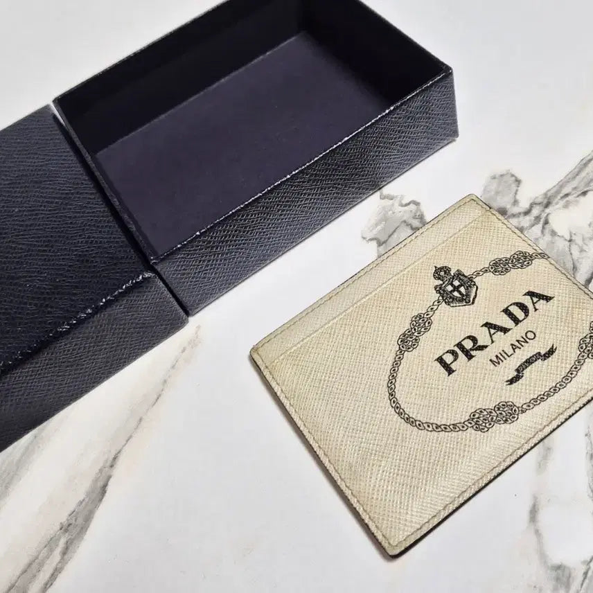 [BUNJANG] Prada Saffiano Crown Logo Card Wallet / (정품) 프라다 사피아노 크라운 로고 카드 지갑