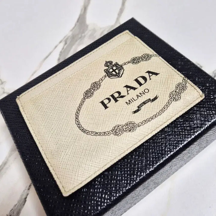 [BUNJANG] Prada Saffiano Crown Logo Card Wallet / (정품) 프라다 사피아노 크라운 로고 카드 지갑