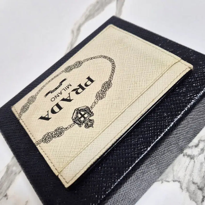 [BUNJANG] Prada Saffiano Crown Logo Card Wallet / (정품) 프라다 사피아노 크라운 로고 카드 지갑