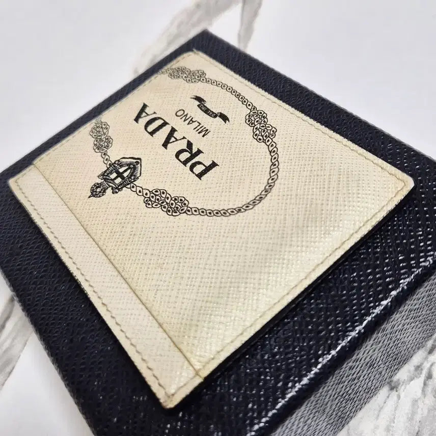 [BUNJANG] Prada Saffiano Crown Logo Card Wallet / (정품) 프라다 사피아노 크라운 로고 카드 지갑
