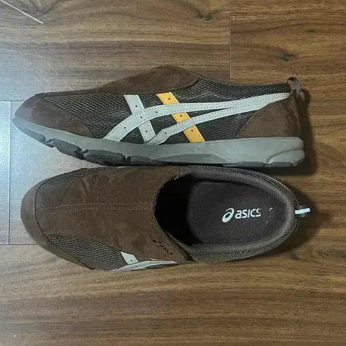 [BUNJANG] Asics Life Walker 101 Dark Brown Beige Wide Sneakers / 아식스 라이프워커 101 다크 브라운 베이지 - 3E 와이드