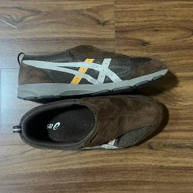 [BUNJANG] Asics Life Walker 101 Dark Brown Beige Wide Sneakers / 아식스 라이프워커 101 다크 브라운 베이지 - 3E 와이드