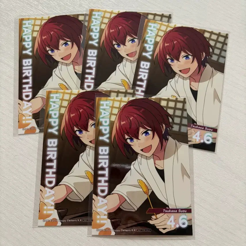 [BUNJANG] Ensemble Stars Tsukasa Birthday Postcard Bundle Set / 일괄) 앙스타 츠카사 생일 엽서 애니메이트 카페