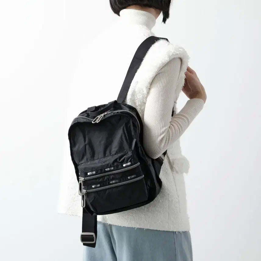 [BUNJANG] LeSportsac Nylon Backpack and Wallet Set / LeSportsac 레스포삭 백팩+지갑_BK