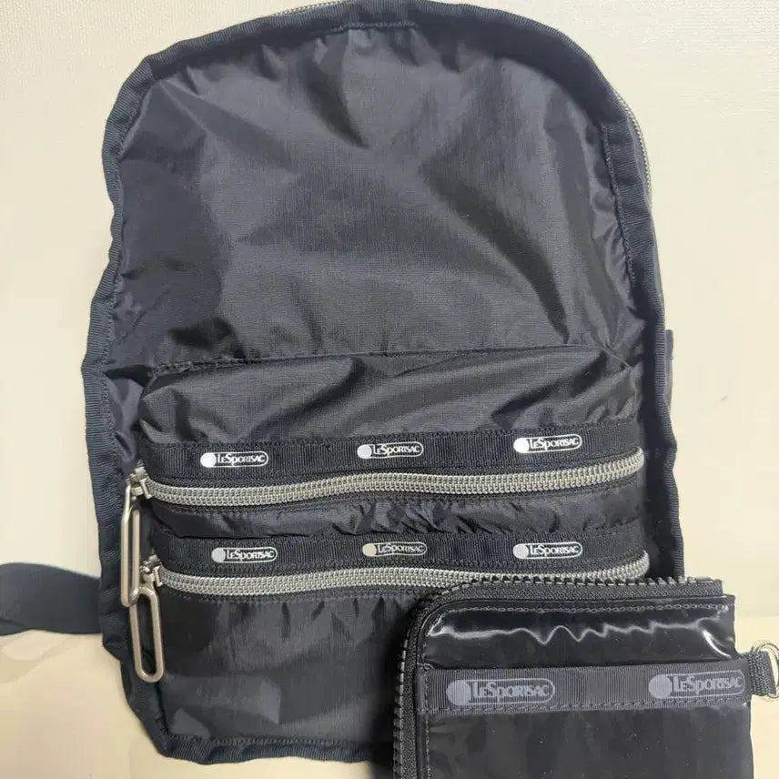 [BUNJANG] LeSportsac Nylon Backpack and Wallet Set / LeSportsac 레스포삭 백팩+지갑_BK