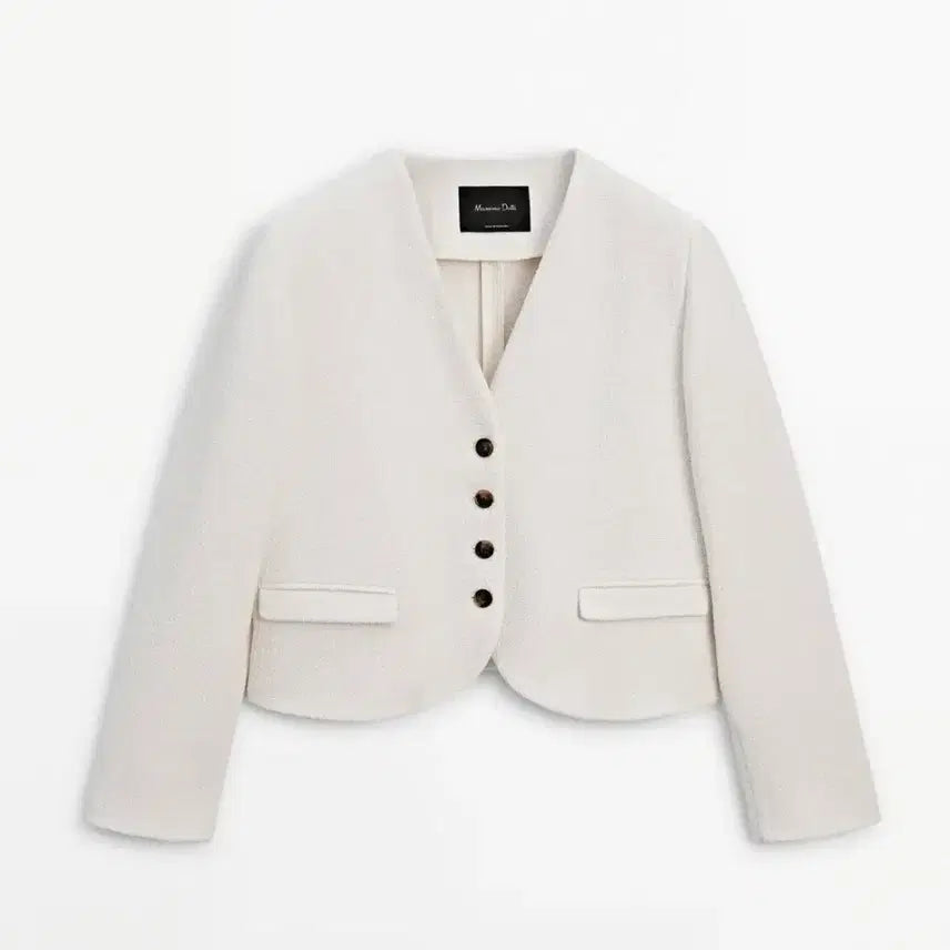 [BUNJANG] Massimo Dutti Padded Shoulder Short Jacket - New / 마시모두띠 새제품 패디드 숄더 쇼트 자켓 새상품