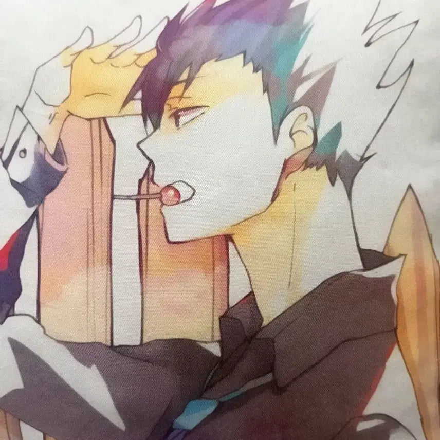 [BUNJANG] Haikyu Kuroo Cushion / 하이큐 쿠로오 쿠션 + 덤