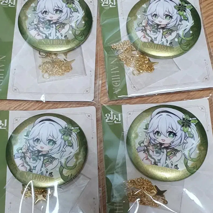 [BUNJANG] Genshin Impact Nahida Can Badge Bundle Set / 원신 카페 소풍시리즈 나히다 캔뱃지 일괄