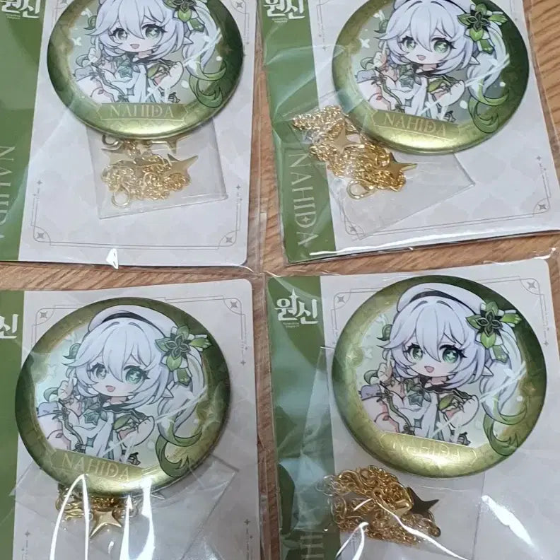 [BUNJANG] Genshin Impact Nahida Can Badge Bundle Set / 원신 카페 소풍시리즈 나히다 캔뱃지 일괄