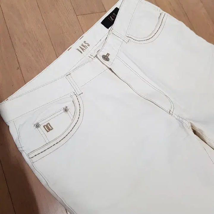 [SOLD OUT] 33 34 / 닥스 / 면 스판바지 /크림화이트 / 와탁410